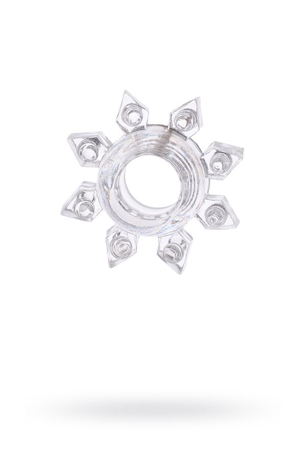 Эрекционное кольцо TOYFA, снежинка, прозрачное