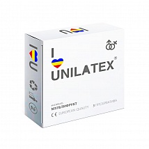 Презервативы цветные ароматизированные UNILATEX , 3 шт