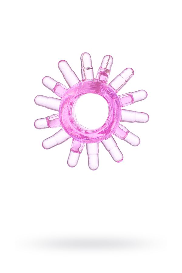 Эрекционное кольцо TOYFA, пупырчатое, фиолетовое