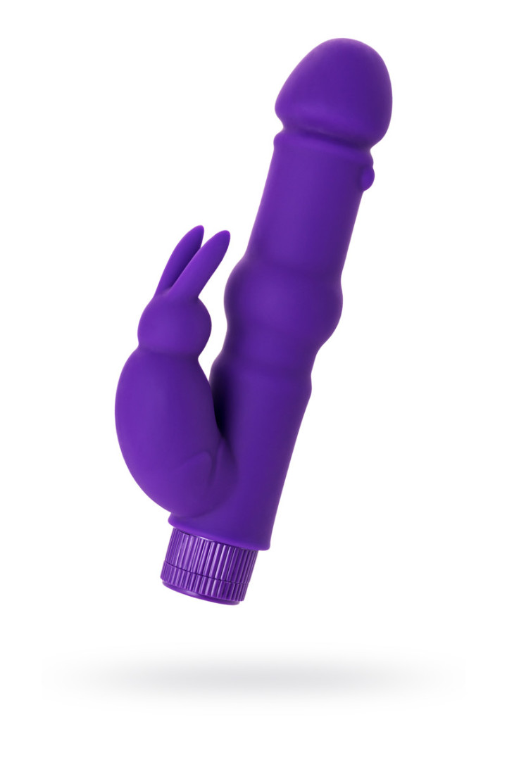 Вибратор из силикона, фиолетовый, 18 см