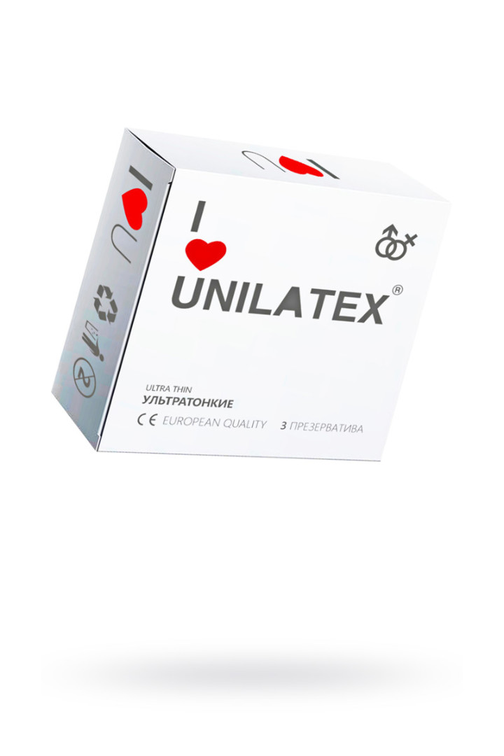 Презервативы  ультратонкие,Unilatex ,3 шт