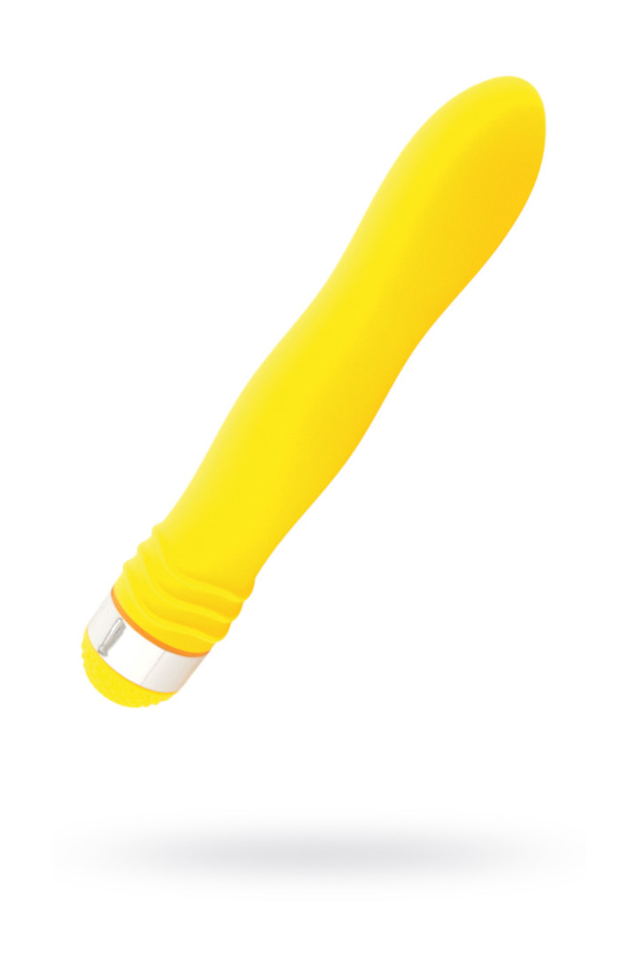 Вибромассажёр желтый, 17,5 см