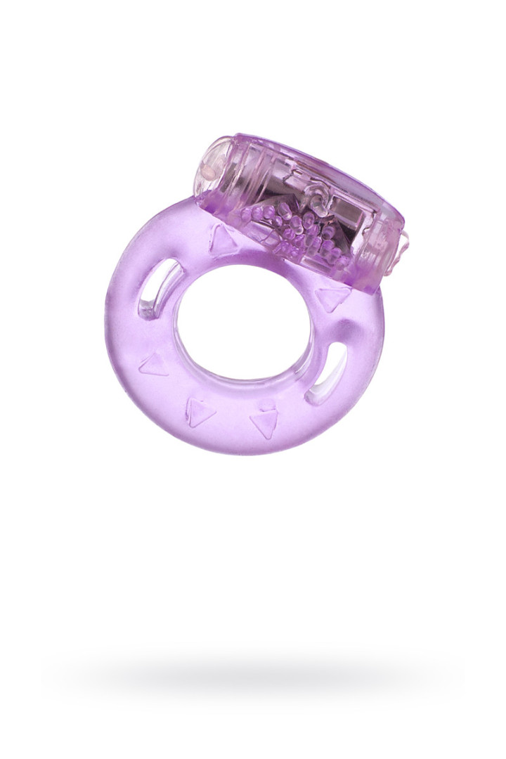 Эрекционное кольцо фиолетовое, с вибрацией