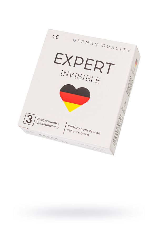Презервативы утльтратонкие «Expert Invisible», 3 шт.