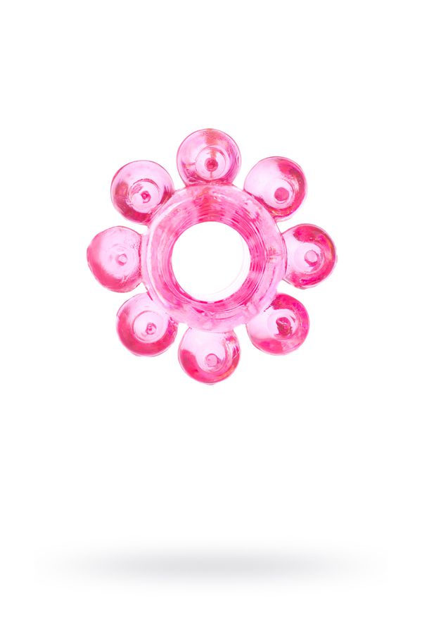 Эрекционное кольцо TOYFA, цветок, розовое